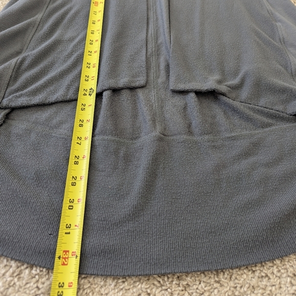 Athleta Pranayama Wrap Cardigan Dark Gray Soft Relaxed Fit - Size XS - Picture 4 of 7